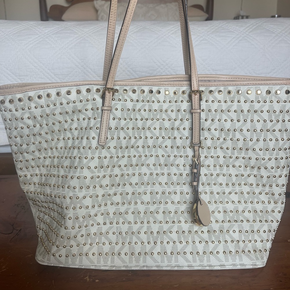Michael Kors studded tote bag